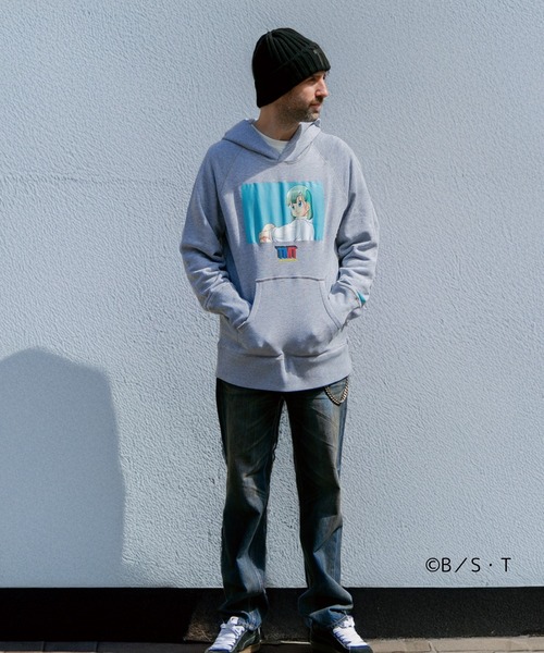 TMT（ティーエムティー）の「【TMT×ドラゴンボール】  パーカー（ブルマ）（パーカー・メンズ・トップグレー・MEDIUM/LARGE/X-LARGE/XX-LARGE）」の6枚目の写真