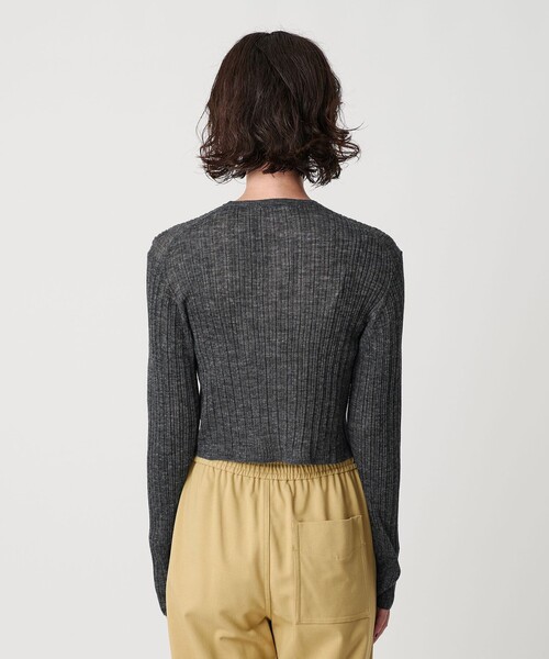 BEAUTY&YOUTH UNITED ARROWS（ビューティーアンドユースユナイテッドアローズ）の「アルパカブレンド ランダムリブカーディガン（カーディガン/ボレロ・レディース・ダークグレー/オリーブ/クリーム・FREE）」の10枚目の写真