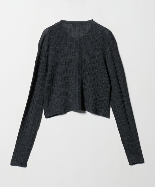 BEAUTY&YOUTH UNITED ARROWS（ビューティーアンドユースユナイテッドアローズ）の「アルパカブレンド ランダムリブカーディガン（カーディガン/ボレロ・レディース・ダークグレー/オリーブ/クリーム・FREE）」の12枚目の写真