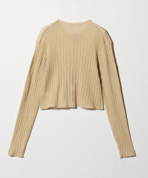 セール】アルパカブレンド ランダムリブカーディガン（カーディガン