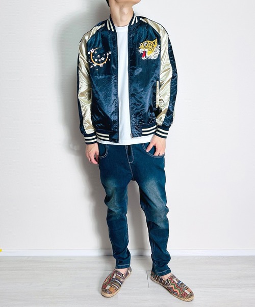 セール】スカジャン スーベニアジャケット ブルゾン メンズ 虎