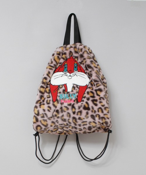 RNA（アールエヌエー）の「E5186 ラビット刺繍ヘアリーBAG（バックパック/リュック・レディース・ベージュ/ピンク/モスグリーン・FREE）」の3枚目の写真