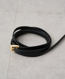 LOUNGEDRESS | ATELIER AMBOISE レザースキニーベルト(ベルト)