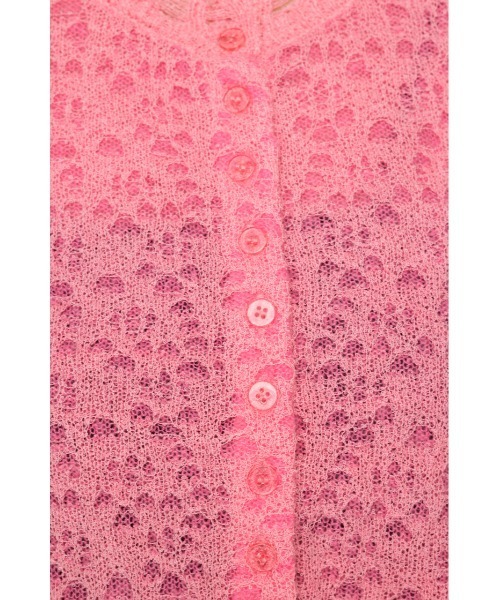 SLY(スライ)の「TWIN BLOOM KNIT C/D ツイン ブルーム ニット カーディガン 秋服 冬服(カーディガン/ボレロ・レディース・ベージュ/ブラウン/ピンク・FREE)」の16枚目の写真