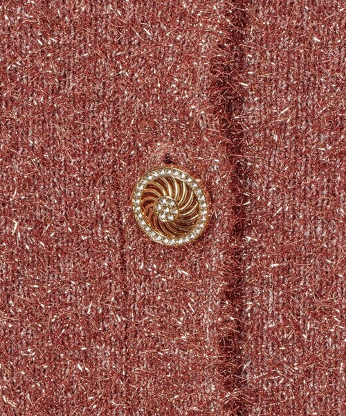 LOULOU WILLOUGHBY(ルルウィルビー)の「【LOULOU WILLOUGHBY】フィルムラメミドルカーディガン(カーディガン/ボレロ・レディース・ピンク/ブラック・2)」の13枚目の写真
