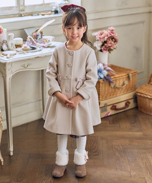 ANY（エニィ）の「【フード取り外し可能】ウールライクコート（その他アウター・キッズ・サックスブルー系/ベージュ系・160/150/140）」の13枚目の写真