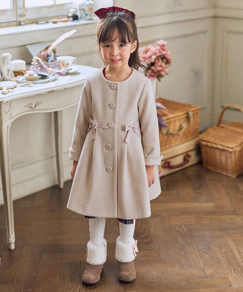 ANY（エニィ）の「【フード取り外し可能】ウールライクコート（その他アウター・キッズ・サックスブルー系/ベージュ系・160/150/140）」の14枚目の写真