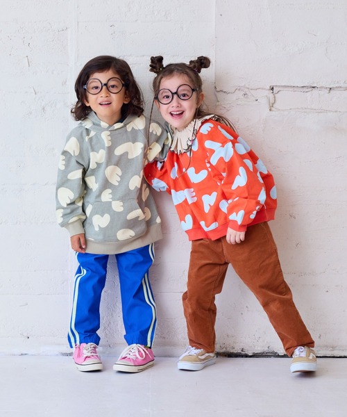 MARKEY'S（マーキーズ）の「ソウガラパーカー（スウェット・キッズ・ライトグリーン/ラベンダー/グレー/オフホワイト・80/90/95/100/110/120/130/140/150）」の8枚目の写真