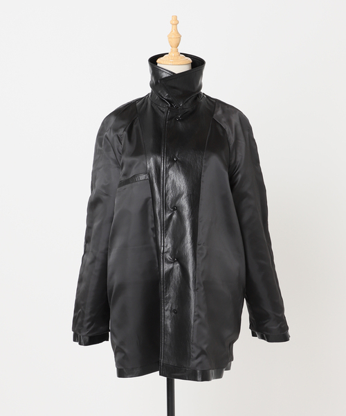 DUNST/ダンスト】UNISEX LILY VEGAN LEATHER HALF JAC：ジャケット