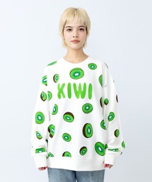 PUNYUS | 【新サイズ】フード総柄スウェット(RENNYU・KIWI・TOMATO・FUGU)(スウェット)
