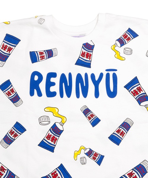 PUNYUS(プニュズ)の「【新サイズ】フード総柄スウェット(RENNYU・KIWI・TOMATO・FUGU)(スウェット・レディース・ブルー/レッド/グリーン/ブラック・3/4/5/1/2)」の8枚目の写真