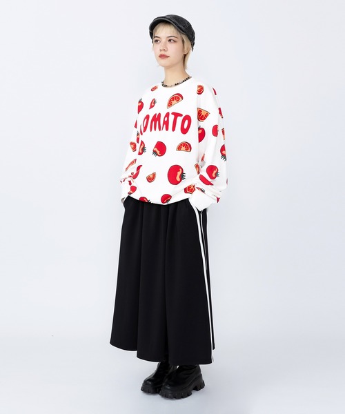 PUNYUS(プニュズ)の「【新サイズ】フード総柄スウェット(RENNYU・KIWI・TOMATO・FUGU)(スウェット・レディース・ブルー/レッド/グリーン/ブラック・3/4/5/1/2)」の20枚目の写真
