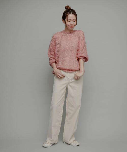 Healthy denim（ヘルシーデニム）の「Healthy DENIM　Pink Pepper（その他パンツ・レディース・アイボリー・23/24/25）」の7枚目の写真