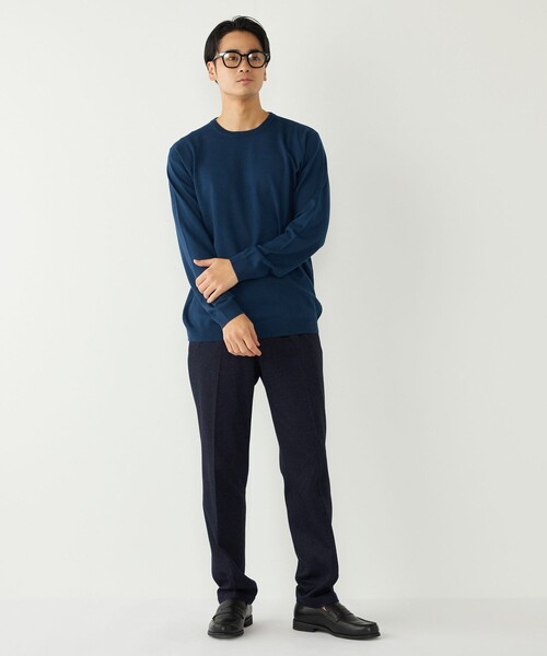 SHIPS Colors(シップス カラーズ)の「SHIPS Colors:ムリネ ジャージー イージー スラックス(セットアップ対応可能)(スラックス・メンズ・ネイビー/グレー・SMALL/MEDIUM/LARGE/X-LARGE)」の6枚目の写真