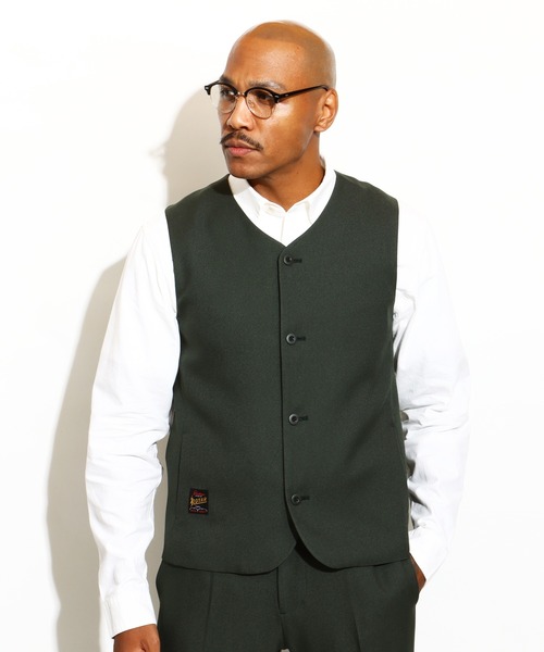 ROTAR(ローター)の「Staple Twill Vest(ベスト・メンズ・ブラック/ネイビー/グリーン・MEDIUM/LARGE/X-LARGE)」の3枚目の写真