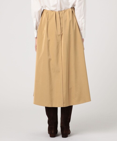 ダブルサテン タックギャザーフレアスカート（スカート）｜MACPHEE