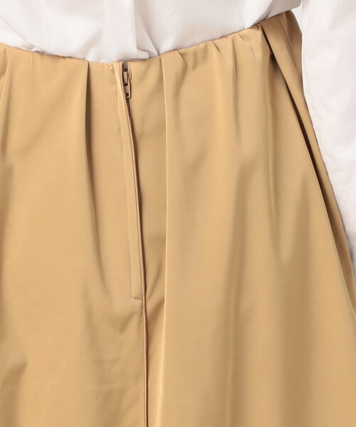 セール】ダブルサテン タックギャザーフレアスカート（スカート