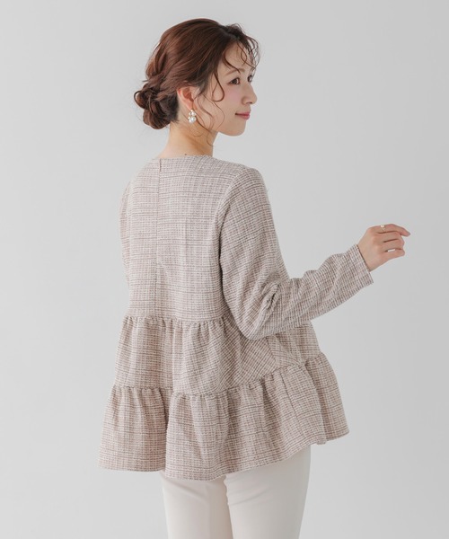 セール】ラメツイードティアードトップス（その他トップス）｜Fit more