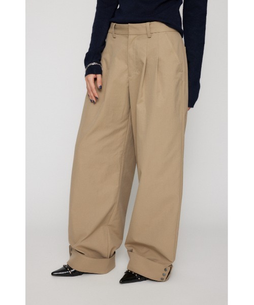 LAGUA GEM（ラグアジェム）の「EYELET TUCK パンツ（その他パンツ・レディース・ベージュ/ネイビー/バーガンディー・X-SMALL/SMALL/MEDIUM）」の5枚目の写真