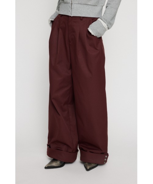 LAGUA GEM（ラグアジェム）の「EYELET TUCK パンツ（その他パンツ・レディース・ベージュ/ネイビー/バーガンディー・X-SMALL/SMALL/MEDIUM）」の8枚目の写真