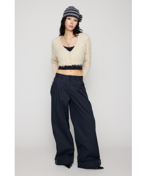 LAGUA GEM（ラグアジェム）の「EYELET TUCK パンツ（その他パンツ・レディース・ベージュ/ネイビー/バーガンディー・X-SMALL/SMALL/MEDIUM）」の12枚目の写真