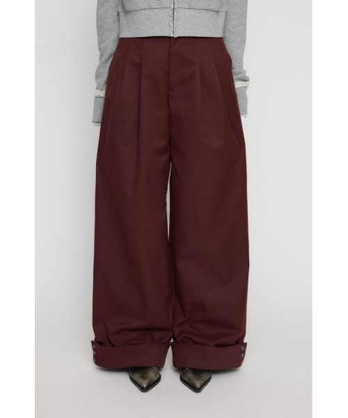 LAGUA GEM（ラグアジェム）の「EYELET TUCK パンツ（その他パンツ・レディース・ベージュ/ネイビー/バーガンディー・X-SMALL/SMALL/MEDIUM）」の7枚目の写真