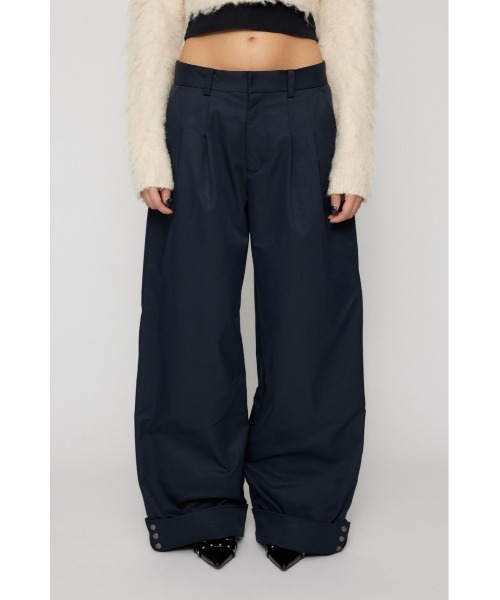 LAGUA GEM（ラグアジェム）の「EYELET TUCK パンツ（その他パンツ・レディース・ベージュ/ネイビー/バーガンディー・X-SMALL/SMALL/MEDIUM）」の10枚目の写真