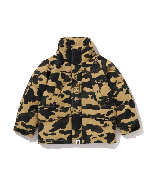 エイプ 1stカモ ダウンジャケット イエローカモ BAPE A BATHING APE（アベイシングエイプ） ダウンジャケット ダウン 1ST