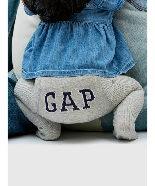 GAP（ギャップ）の「GAPロゴ ケーブルニットタイツ (ベビー＆幼児)（タイツ/ストッキング・キッズ・ライトグレー/ネイビー・0-12M/2-3 YRS/12-24M）」の5枚目の写真