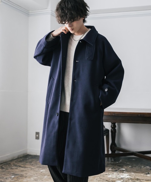 セール】HIGH LAND WOOL オーバーサイズバルマカーンコート（ステン