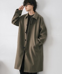 STERNBERG シャンブレーオーバーステンカラーコート ベージュ M ZIP FIVE -White Line- ステンカラーコート コート 「White Line
