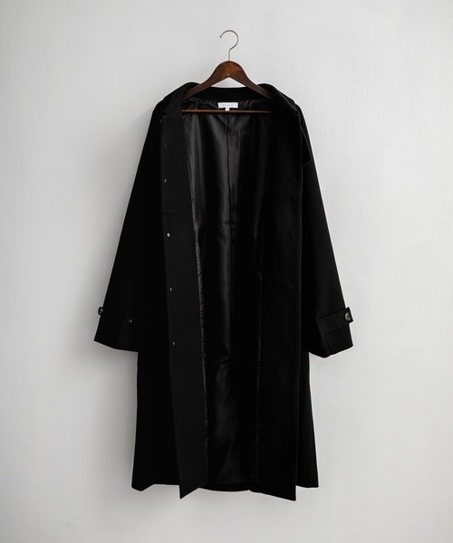セール】オーバーサイズ T/M ラグランロングステンカラーコート/2WAY