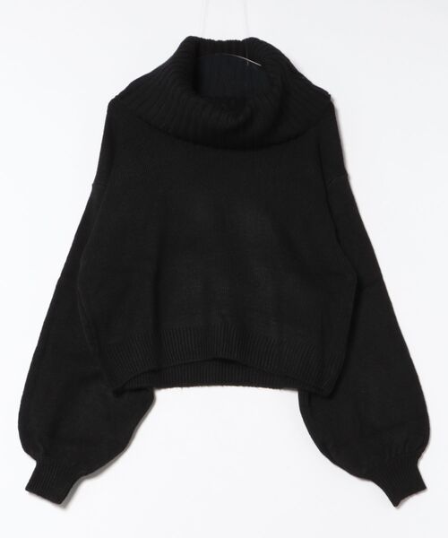 EGOIST（エゴイスト）の「ボリュームオフショルニットトップスⅡ（ニット/セーター・レディース・ベージュ/グレー/ブラック・FREE）」の4枚目の写真