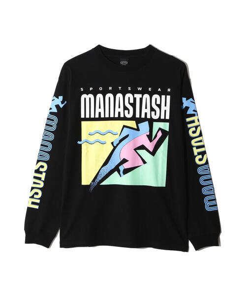 MANASTASH(マナスタッシュ)の「MANASTASH/マナスタッシュ RE:CTN L/S TEE T&F/ロンT(Tシャツ/カットソー・メンズ・ホワイト/ラベンダー/ブラック・L/M/XL/S)」の4枚目の写真