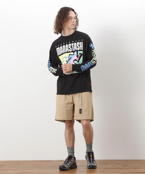 MANASTASH(マナスタッシュ)の「MANASTASH/マナスタッシュ RE:CTN L/S TEE T&F/ロンT(Tシャツ/カットソー・メンズ・ホワイト/ラベンダー/ブラック・L/M/XL/S)」の5枚目の写真