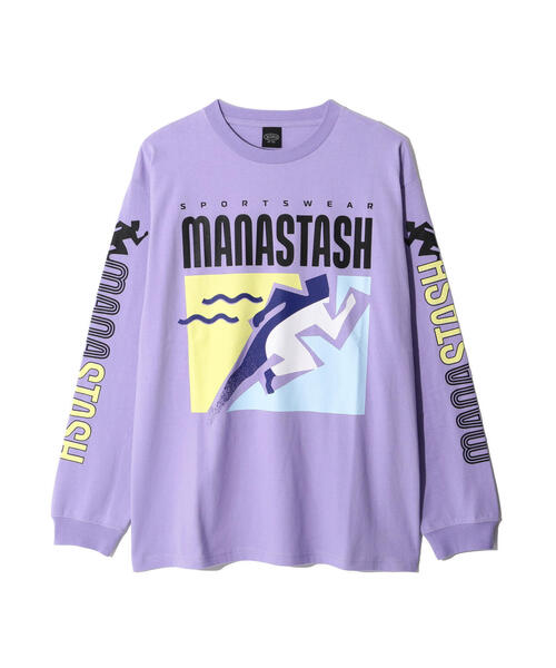 MANASTASH(マナスタッシュ)の「MANASTASH/マナスタッシュ RE:CTN L/S TEE T&F/ロンT(Tシャツ/カットソー・メンズ・ホワイト/ラベンダー/ブラック・L/M/XL/S)」の10枚目の写真