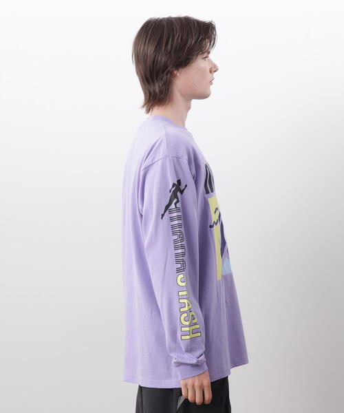 MANASTASH(マナスタッシュ)の「MANASTASH/マナスタッシュ RE:CTN L/S TEE T&F/ロンT(Tシャツ/カットソー・メンズ・ホワイト/ラベンダー/ブラック・L/M/XL/S)」の12枚目の写真
