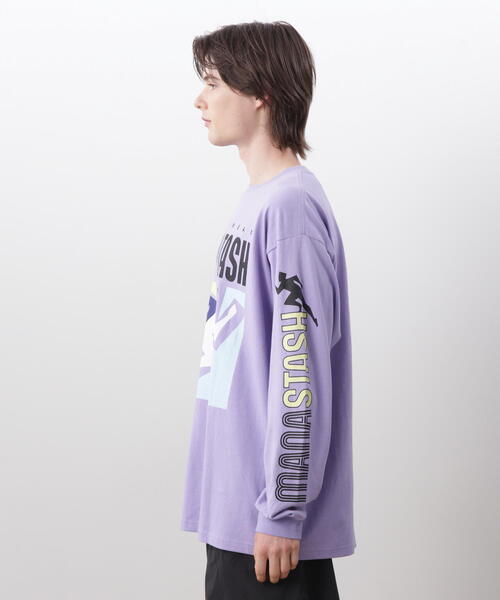 MANASTASH(マナスタッシュ)の「MANASTASH/マナスタッシュ RE:CTN L/S TEE T&F/ロンT(Tシャツ/カットソー・メンズ・ホワイト/ラベンダー/ブラック・L/M/XL/S)」の14枚目の写真