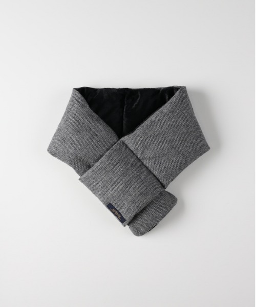 BACK NUMBER(バックナンバー)の「【BACK NUMBER】メルトン差し込みマフラー(軽量/暖かい/チェック柄/パッカブル/スーツ/カジュアル)(マフラー・メンズ・グレー/ブラック・フリー)」の1枚目の写真