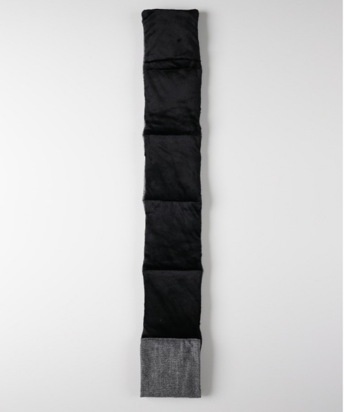 BACK NUMBER(バックナンバー)の「【BACK NUMBER】メルトン差し込みマフラー(軽量/暖かい/チェック柄/パッカブル/スーツ/カジュアル)(マフラー・メンズ・グレー/ブラック・フリー)」の11枚目の写真