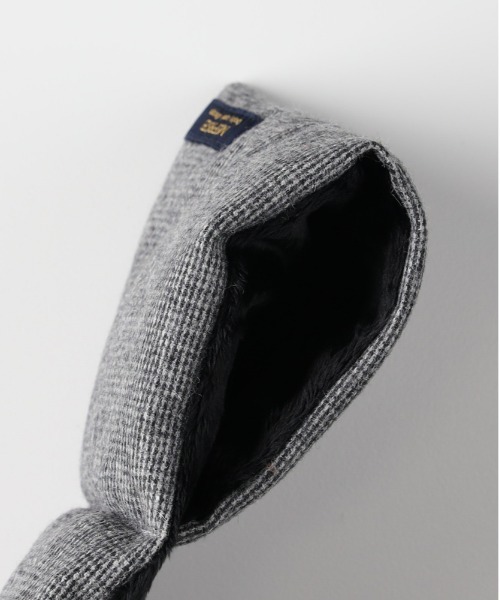 BACK NUMBER(バックナンバー)の「【BACK NUMBER】メルトン差し込みマフラー(軽量/暖かい/チェック柄/パッカブル/スーツ/カジュアル)(マフラー・メンズ・グレー/ブラック・フリー)」の4枚目の写真