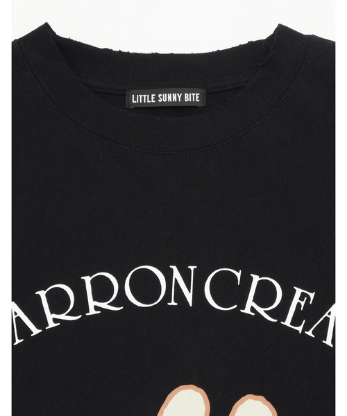 Little sunny bite(リトルサニーバイト)の「【RES】【Little Sunny Bite】MARRONCREAM x little sunny bite long tee(Tシャツ/カットソー・レディース・ホワイト/ブラック/ブルー・MEDIUM/SMALL)」の5枚目の写真