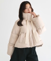 RUIRUE BOUTIQUE（ルイルエブティック）の「フレンチダウン ｜ グログランリボン フレンチダウン ショートコート ｜ アウター / ダウンコート / ショートダウン / コート（ダウンジャケット/コート）」