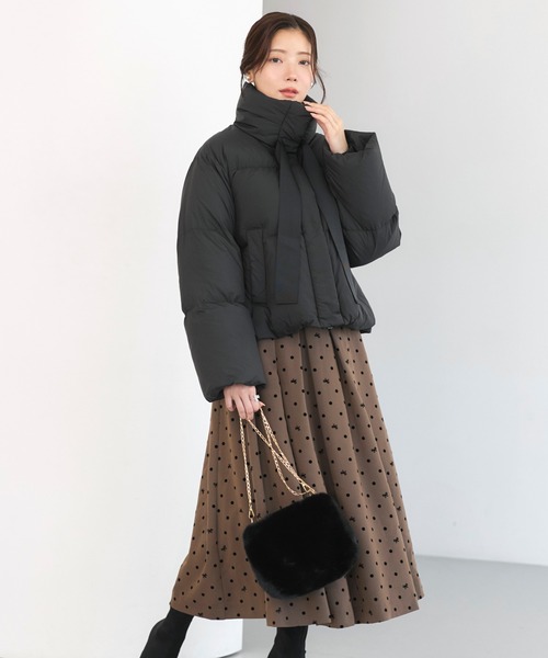 フレンチダウン ｜ グログランリボン フレンチダウン ショートコート
