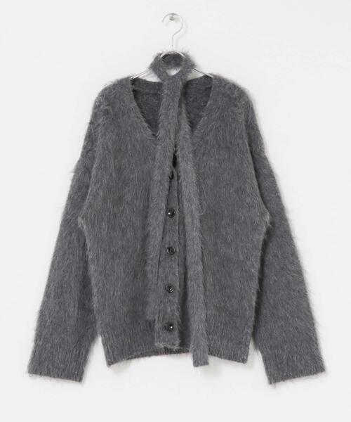 SENSE OF PLACE by URBAN RESEARCH（センスオブプレイスバイアーバンリサーチ）の「タイツキシャギーカーディガン（カーディガン/ボレロ・レディース・ベージュ/ライトブルー/チャコールグレー・ONE）」の10枚目の写真