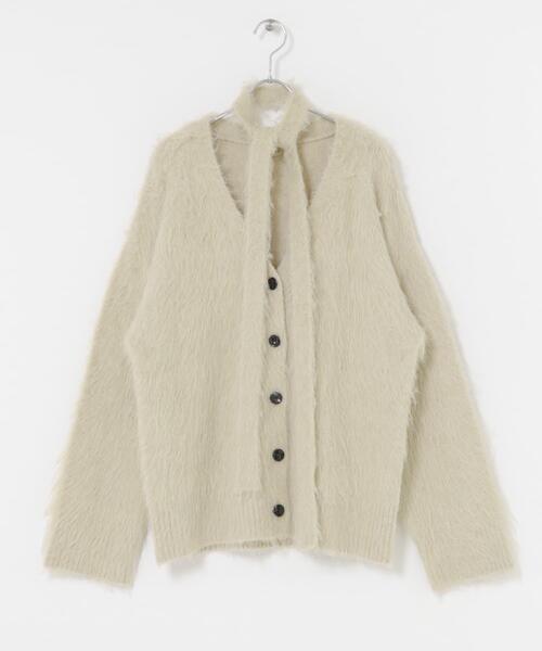 SENSE OF PLACE by URBAN RESEARCH（センスオブプレイスバイアーバンリサーチ）の「タイツキシャギーカーディガン（カーディガン/ボレロ・レディース・ベージュ/ライトブルー/チャコールグレー・ONE）」の20枚目の写真