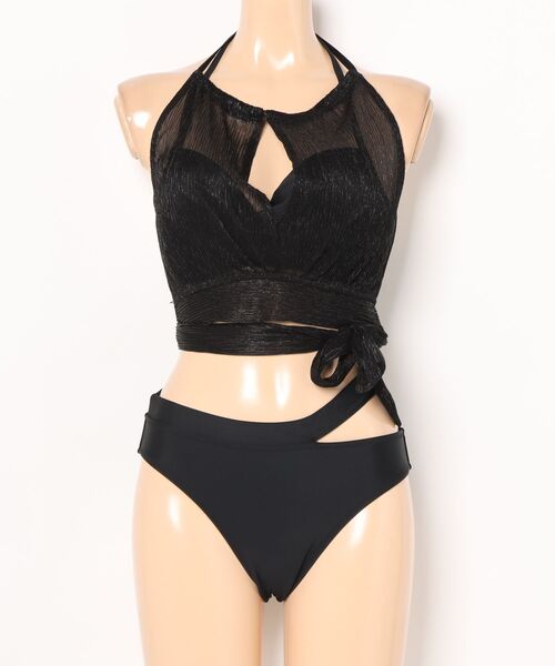 軽い着け心地でしっかり盛れる【楽盛り水着】 ワイヤービキニトップス
