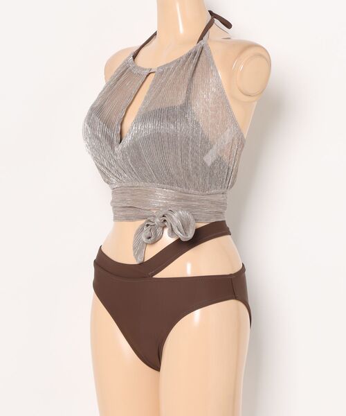 軽い着け心地でしっかり盛れる【楽盛り水着】 ワイヤービキニトップス