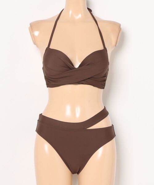 軽い着け心地でしっかり盛れる【楽盛り水着】 ワイヤービキニトップス