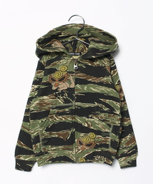 HYSTERIC MINI | TIGER STRIPE総柄パーカー(パーカー)